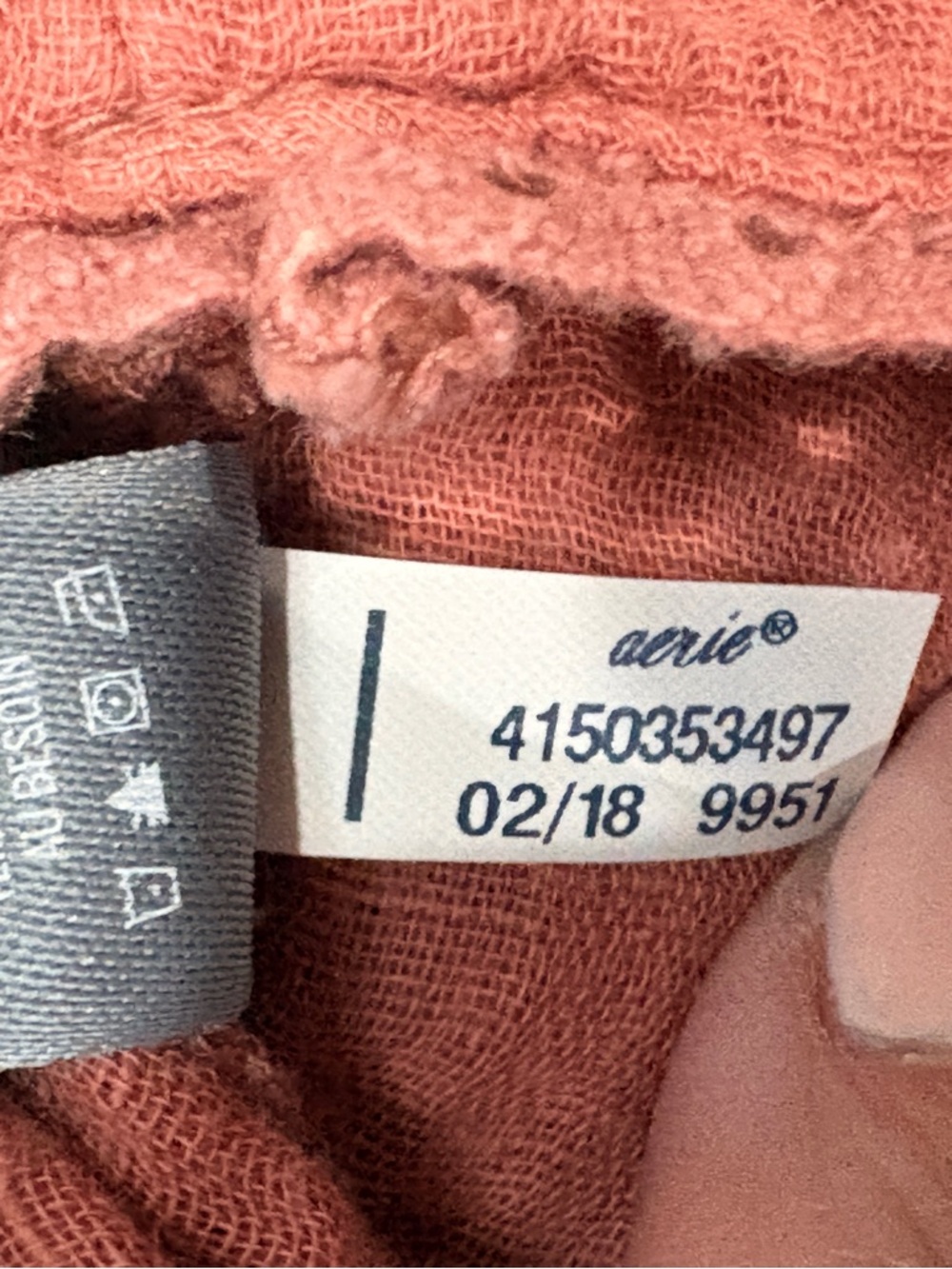 Aerie Rope Tie Halter Top in Mauve Medium - Picture 10 of 12